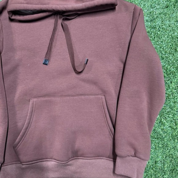 Brown‎ Sherpa-Lined Hoodie (S) - Picture 3 of 5